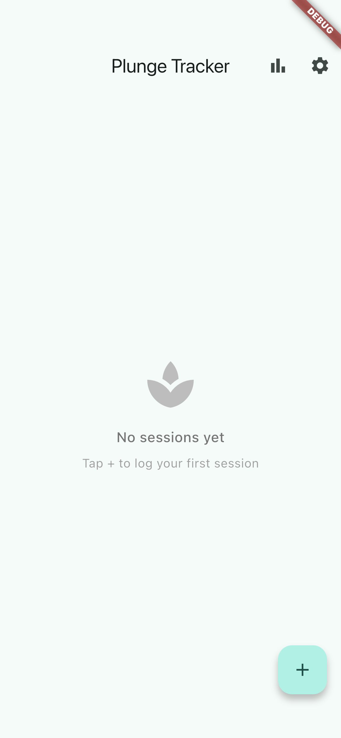 Plunge Tracker session history